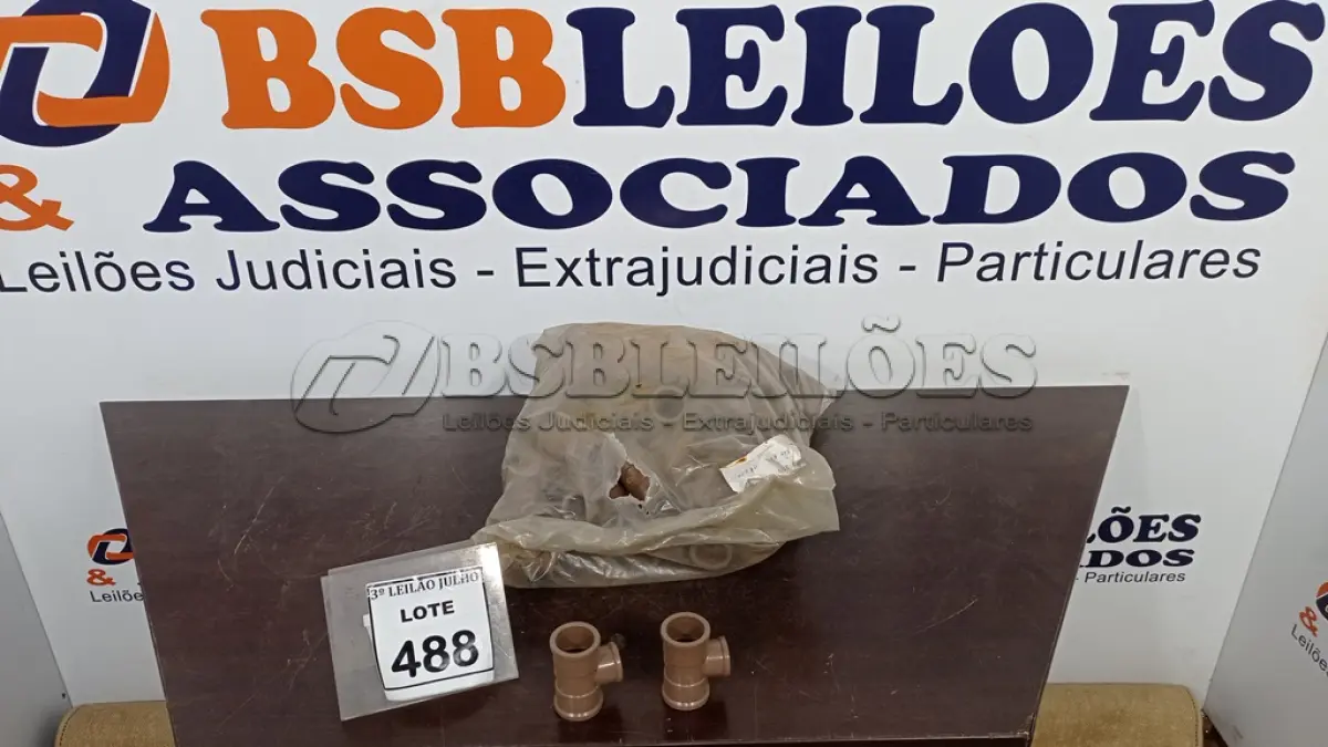 LOTE 488 - 72 UNIDADES DE TÊ 32X23MM. (NO ESTADO) ATENÇÃO! FAZER A VISITAÇÃO ANTES DE ARREMATAR, NÃO SABEMOS SE FUNCIONA, LEILÃO NÃO TEM GARANTIA E NEM DEVOLUÇÃO, SUJEITO A POSSÍVEIS AVARIAS VISÍVEIS/OCULTAS E/OU AUSÊNCIA DE COMPONENTES.