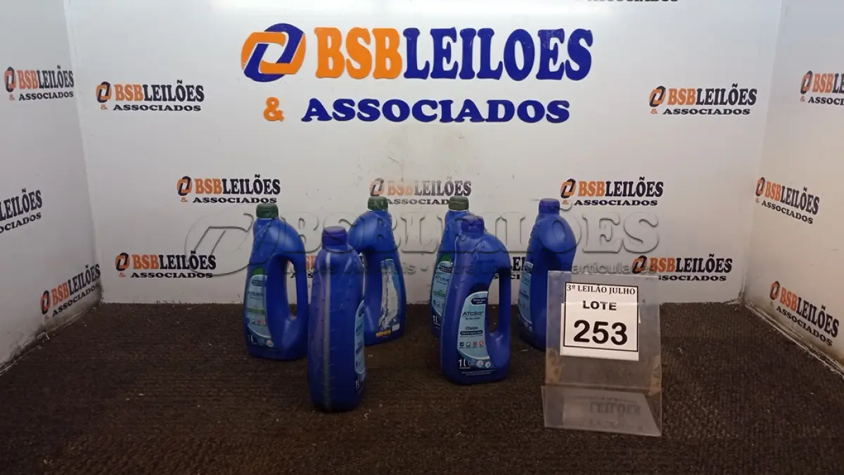 LOTE 253 - 06 ELEVADORES DE PH LIQUIDO COM 1L CADA MARCA ATCLLOR. (NO ESTADO) ATENÇÃO! FAZER A VISITAÇÃO ANTES DE ARREMATAR, NÃO SABEMOS SE FUNCIONA, LEILÃO NÃO TEM GARANTIA E NEM DEVOLUÇÃO, SUJEITO A POSSÍVEIS AVARIAS VISÍVEIS/OCULTAS E/OU AUSÊNCIA DE COMPONENTES.