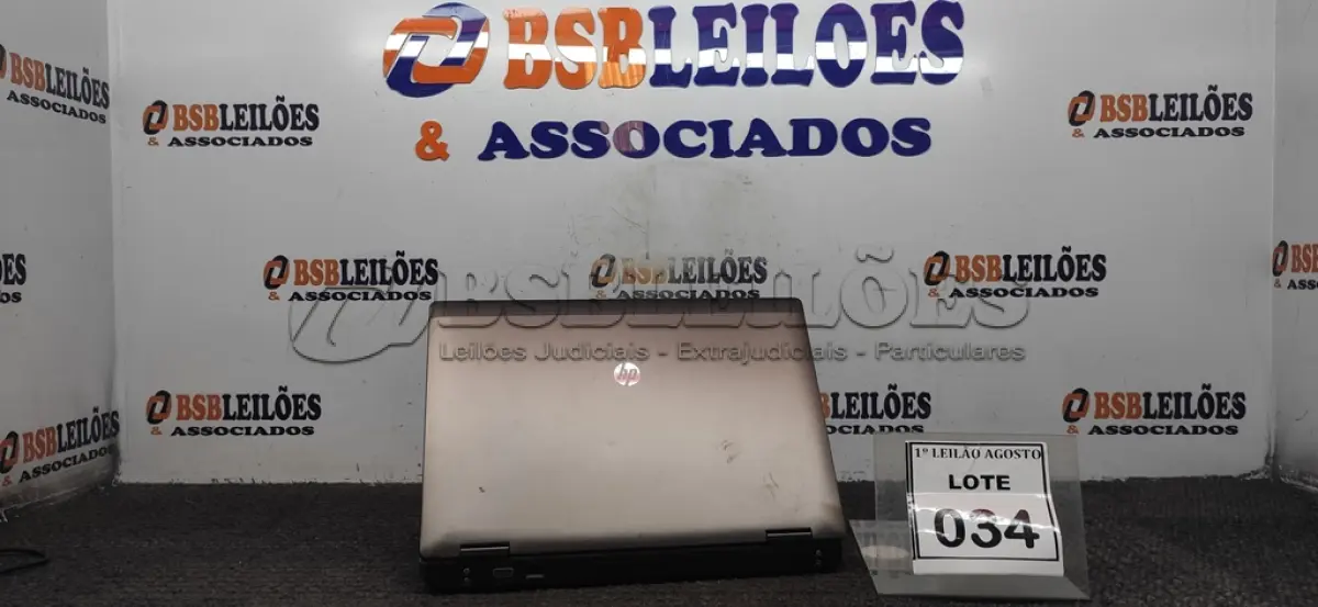 LOTE 034 - 01 NOTEBOOK MARCA HP. (NO ESTADO) ATENÇÃO! FAZER A VISITAÇÃO ANTES DE ARREMATAR, NÃO SABEMOS SE FUNCIONA. LEILÃO NÃO TEM GARANTIA E NEM DEVOLUÇÃO, SUJEITO A POSSÍVEIS AVARIAS VISÍVEIS/OCULTAS E/OU AUSÊNCIA DE COMPONENTES.