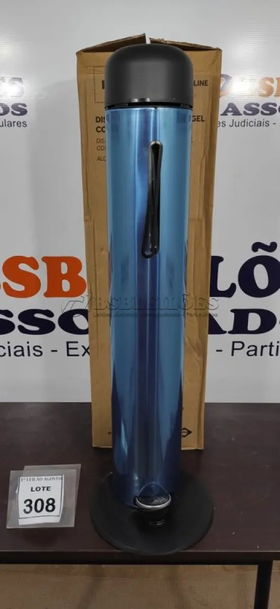 LOTE 308 - 01 DISPENSER PARA ÁLCOOL EM GEL COM PEDAL EM INOX MARCA BRINOX (NOVO). (NO ESTADO) ATENÇÃO! FAZER A VISITAÇÃO ANTES DE ARREMATAR, NÃO SABEMOS SE FUNCIONA. LEILÃO NÃO TEM GARANTIA E NEM DEVOLUÇÃO, SUJEITO A POSSÍVEIS AVARIAS VISÍVEIS/OCULTAS E/OU AUSÊNCIA DE COMPONENTES.