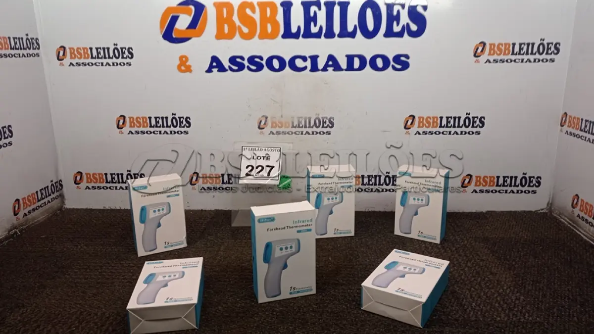 LOTE 227 - 06 TERMÔMETROS INFRAVERMELHO. (NO ESTADO) ATENÇÃO! FAZER A VISITAÇÃO ANTES DE ARREMATAR, NÃO SABEMOS SE FUNCIONA, LEILÃO NÃO TEM GARANTIA E NEM DEVOLUÇÃO, SUJEITO A POSSÍVEIS AVARIAS VISÍVEIS/OCULTAS E/OU AUSÊNCIA DE COMPONENTES.