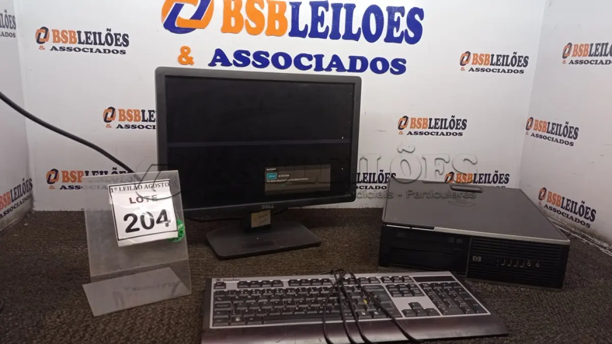 LOTE 204 - 01 COMPUTADOR. (NO ESTADO) ATENÇÃO! FAZER A VISITAÇÃO ANTES DE ARREMATAR, NÃO SABEMOS SE FUNCIONA. LEILÃO NÃO TEM GARANTIA E NEM DEVOLUÇÃO, SUJEITO A POSSÍVEIS AVARIAS VISÍVEIS/OCULTAS E/OU AUSÊNCIA DE COMPONENTES.