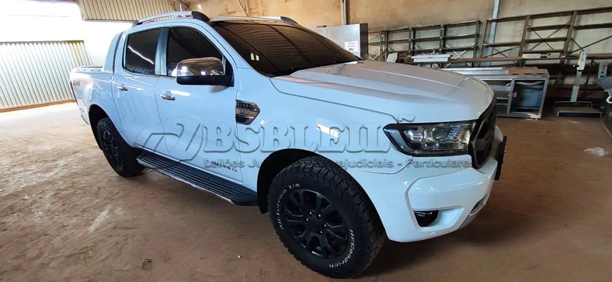 LOTE 461 - I/FORD RANGER LIMITED 3.2 4X4 CD DIESEL AUT. ANO 2019/2020 , COR BRANCA  (NO ESTADO)