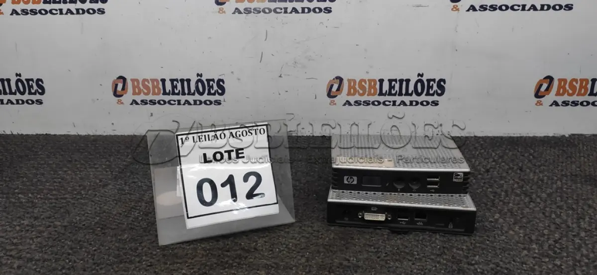 LOTE 012 - 02 MINIS PC MARCA HP. (NO ESTADO) ATENÇÃO! FAZER A VISITAÇÃO ANTES DE ARREMATAR, NÃO SABEMOS SE FUNCIONA. LEILÃO NÃO TEM GARANTIA E NEM DEVOLUÇÃO, SUJEITO A POSSÍVEIS AVARIAS VISÍVEIS/OCULTAS E/OU AUSÊNCIA DE COMPONENTES.
