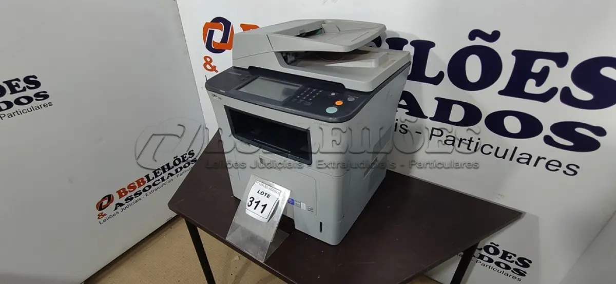 LOTE 311 - 01 IMPRENSORA MODELO SCX-5835NX MARCA SAMSUNG. (NO ESTADO) ATENÇÃO! FAZER A VISITAÇÃO ANTES DE ARREMATAR, NÃO SABEMOS SE FUNCIONA, LEILÃO NÃO TEM GARANTIA E NEM DEVOLUÇÃO, SUJEITO A POSSÍVEIS AVARIAS VISÍVEIS/OCULTAS E/OU AUSÊNCIA DE COMPONENTES.