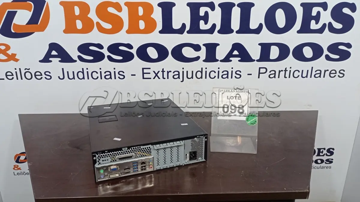 LOTE 098 - 01 CPU MARCA POSITIVO COM 8GB MEMÓRIA COM SSD E HD. (NO ESTADO) ATENÇÃO! FAZER A VISITAÇÃO ANTES DE ARREMATAR, NÃO SABEMOS SE FUNCIONA, LEILÃO NÃO TEM GARANTIA E NEM DEVOLUÇÃO, SUJEITO A POSSÍVEIS AVARIAS VISÍVEIS/OCULTAS E/OU AUSÊNCIA DE COMPONENTES.