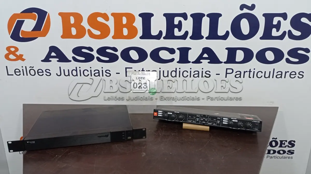 LOTE 023 - 01 CSM32 JBL E 01 DVR. (NO ESTADO) ATENÇÃO! FAZER A VISITAÇÃO ANTES DE ARREMATAR, NÃO SABEMOS SE FUNCIONA, LEILÃO NÃO TEM GARANTIA E NEM DEVOLUÇÃO, SUJEITO A POSSÍVEIS AVARIAS VISÍVEIS/OCULTAS E/OU AUSÊNCIA DE COMPONENTES.