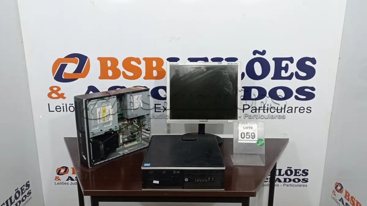 LOTE 059 - 01 MONITOR MARCA SAMSUNG E 02 CPU’S. (NO ESTADO) ATENÇÃO! FAZER A VISITAÇÃO ANTES DE ARREMATAR, NÃO SABEMOS SE FUNCIONA, LEILÃO NÃO TEM GARANTIA E NEM DEVOLUÇÃO, SUJEITO A POSSÍVEIS AVARIAS VISÍVEIS/OCULTAS E/OU AUSÊNCIA DE COMPONENTES.
