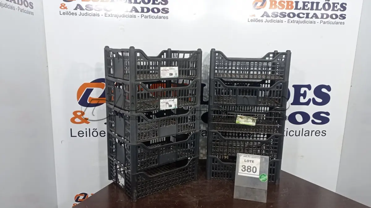 LOTE 380 - 10 CESTAS ORGANIZADORAS. (NO ESTADO) ATENÇÃO! FAZER A VISITAÇÃO ANTES DE ARREMATAR, NÃO SABEMOS SE FUNCIONA. LEILÃO NÃO TEM GARANTIA E NEM DEVOLUÇÃO, SUJEITO A POSSÍVEIS AVARIAS VISÍVEIS/OCULTAS E/OU AUSÊNCIA DE COMPONENTES.