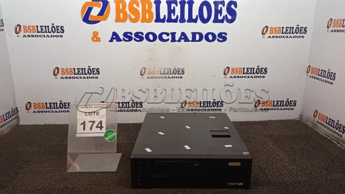 LOTE 174 - 01 CPU MARCA POSITIVO COM 8GB MEMÓRIA COM SSD E HD. (NO ESTADO) ATENÇÃO! FAZER A VISITAÇÃO ANTES DE ARREMATAR, NÃO SABEMOS SE FUNCIONA, LEILÃO NÃO TEM GARANTIA E NEM DEVOLUÇÃO, SUJEITO A POSSÍVEIS AVARIAS VISÍVEIS/OCULTAS E/OU AUSÊNCIA DE COMPONENTES.