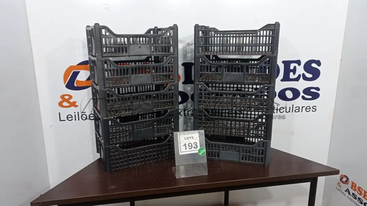 LOTE 193 - 10 CESTAS ORGANIZADORAS. (NO ESTADO) ATENÇÃO! FAZER A VISITAÇÃO ANTES DE ARREMATAR, NÃO SABEMOS SE FUNCIONA. LEILÃO NÃO TEM GARANTIA E NEM DEVOLUÇÃO, SUJEITO A POSSÍVEIS AVARIAS VISÍVEIS/OCULTAS E/OU AUSÊNCIA DE COMPONENTES.