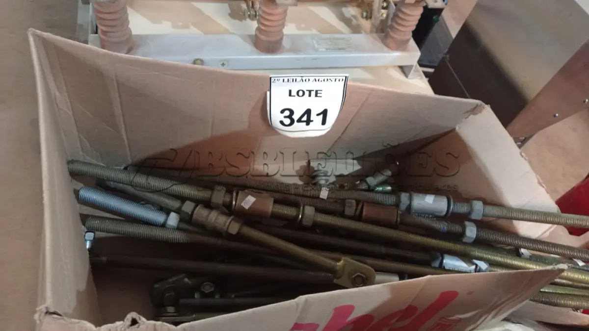 LOTE 341 - 01 LOTE COM VÁRIAS HASTES ROSQUEADAS. (NO ESTADO) ATENÇÃO! FAZER A VISITAÇÃO ANTES DE ARREMATAR, NÃO SABEMOS SE FUNCIONA. LEILÃO NÃO TEM GARANTIA E NEM DEVOLUÇÃO, SUJEITO A POSSÍVEIS AVARIAS VISÍVEIS/OCULTAS E/OU AUSÊNCIA DE COMPONENTES.