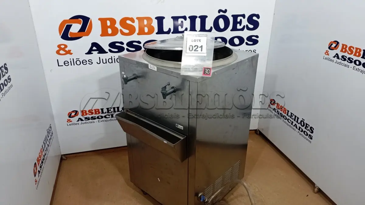 LOTE 021 - 01 SUQUEIRA EM INOX 220V. (NO ESTADO) ATENÇÃO! FAZER A VISITAÇÃO ANTES DE ARREMATAR, NÃO SABEMOS SE FUNCIONA, LEILÃO NÃO TEM GARANTIA E NEM DEVOLUÇÃO, SUJEITO A POSSÍVEIS AVARIAS VISÍVEIS/OCULTAS E/OU AUSÊNCIA DE COMPONENTES.