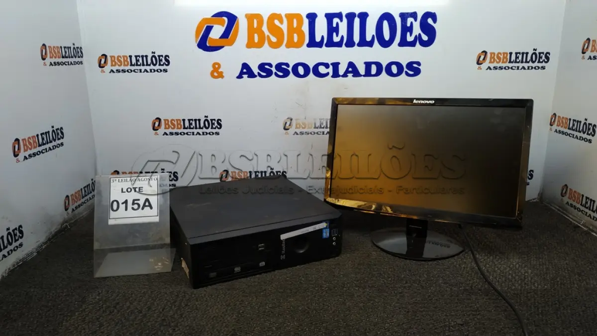LOTE 015 - 01 CPU I5 3° GERAÇÃO, 8G, HD 500 E 01 MONITOR LENOVO. (NO ESTADO) ATENÇÃO! FAZER A VISITAÇÃO ANTES DE ARREMATAR, NÃO SABEMOS SE FUNCIONA, LEILÃO NÃO TEM GARANTIA E NEM DEVOLUÇÃO, SUJEITO A POSSÍVEIS AVARIAS VISÍVEIS/OCULTAS E/OU AUSÊNCIA DE COMPONENTES.