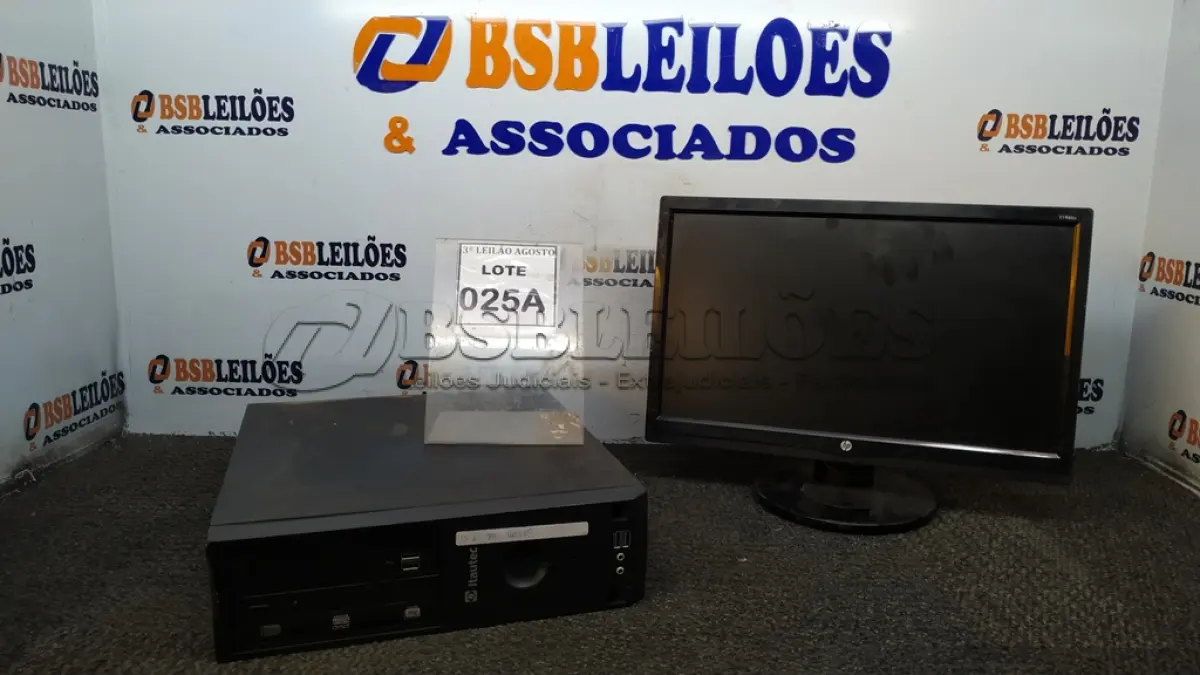 LOTE 025 - 01 CPU I5 3° GERAÇÃO, 8G, HD 500 E 01 MONITOR HP. (NO ESTADO) ATENÇÃO! FAZER A VISITAÇÃO ANTES DE ARREMATAR, NÃO SABEMOS SE FUNCIONA, LEILÃO NÃO TEM GARANTIA E NEM DEVOLUÇÃO, SUJEITO A POSSÍVEIS AVARIAS VISÍVEIS/OCULTAS E/OU AUSÊNCIA DE COMPONENTES.