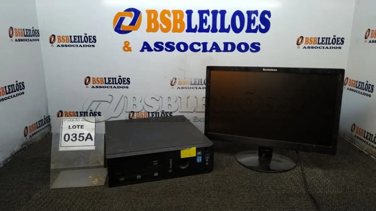 LOTE 035 - 01 CPU I5 3° GERAÇÃO, 8G, HD 500 E 01 MONITOR LENOVO. (NO ESTADO) ATENÇÃO! FAZER A VISITAÇÃO ANTES DE ARREMATAR, NÃO SABEMOS SE FUNCIONA, LEILÃO NÃO TEM GARANTIA E NEM DEVOLUÇÃO, SUJEITO A POSSÍVEIS AVARIAS VISÍVEIS/OCULTAS E/OU AUSÊNCIA DE COMPONENTES.
