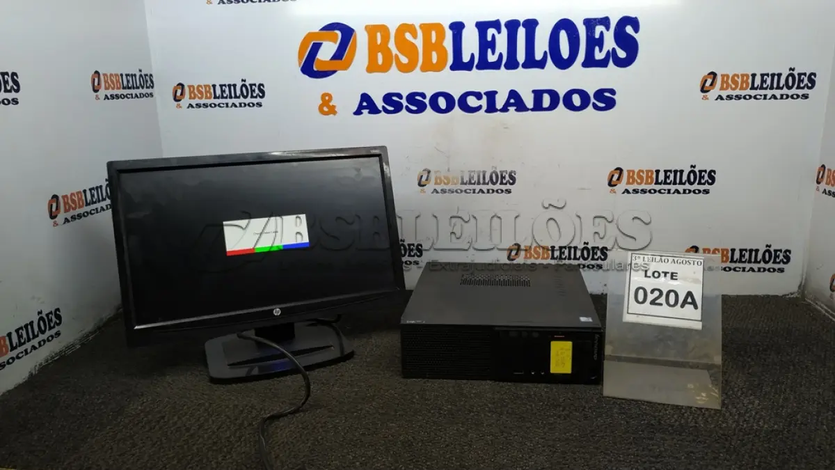 LOTE 020 - 01 CPU I3 6° GERAÇÃO, 4G, HD 500 E 01 MONITOR HP. (NO ESTADO) ATENÇÃO! FAZER A VISITAÇÃO ANTES DE ARREMATAR, NÃO SABEMOS SE FUNCIONA, LEILÃO NÃO TEM GARANTIA E NEM DEVOLUÇÃO, SUJEITO A POSSÍVEIS AVARIAS VISÍVEIS/OCULTAS E/OU AUSÊNCIA DE COMPONENTES.