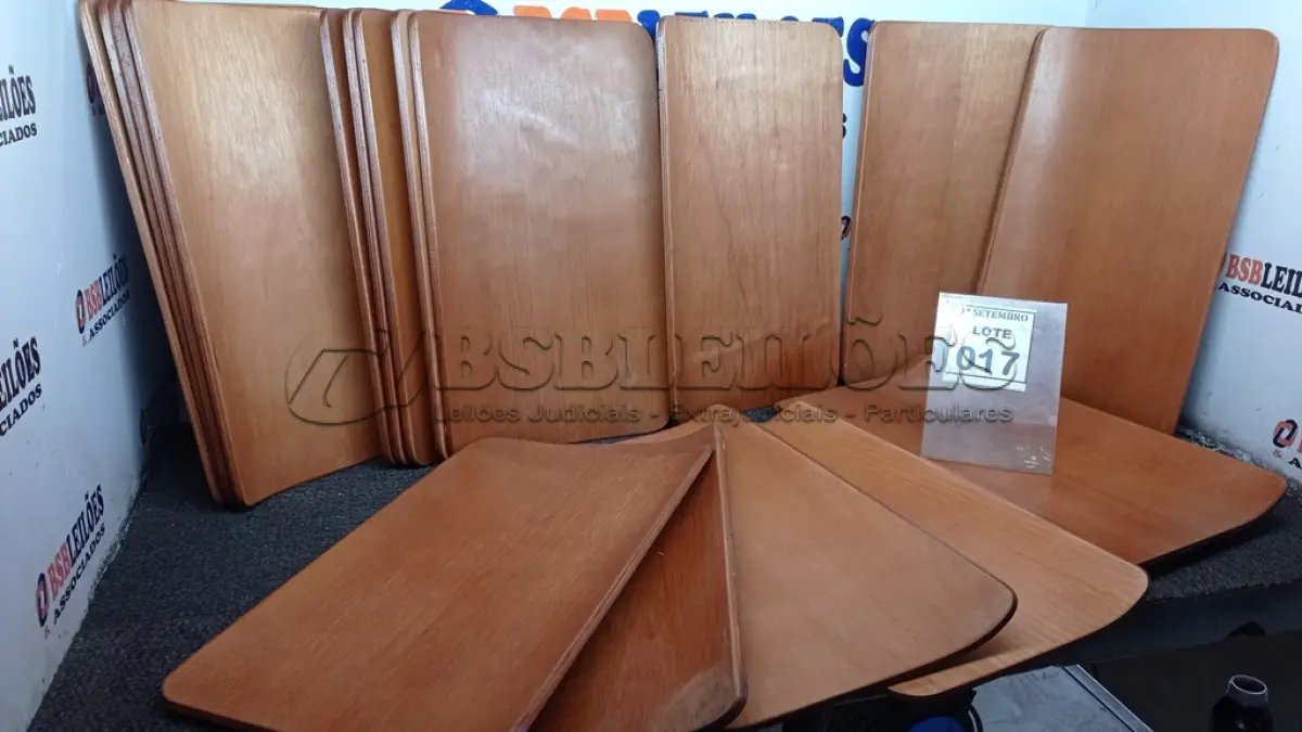 LOTE 017 - 20 PLACAS DE MADEIRA. (NO ESTADO) ATENÇÃO! FAZER A VISITAÇÃO ANTES DE ARREMATAR, NÃO SABEMOS SE FUNCIONA, LEILÃO NÃO TEM GARANTIA E NEM DEVOLUÇÃO, SUJEITO A POSSÍVEIS AVARIAS VISÍVEIS/OCULTAS E/OU AUSÊNCIA DE COMPONENTES.
