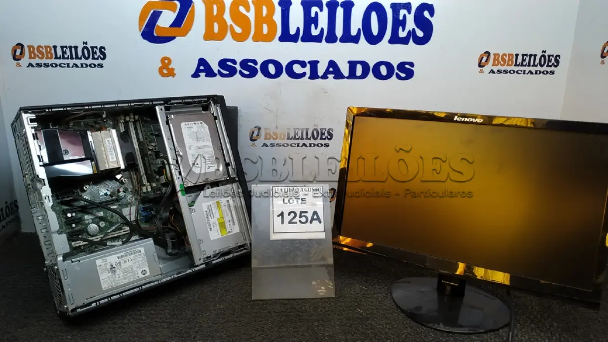 LOTE 125 - 01 CPU A10 PRO 7800, 2G, HD 500, PLACA DEDICADA 2G E 01 MONITOR LENOVO. (NO ESTADO) ATENÇÃO! FAZER A VISITAÇÃO ANTES DE ARREMATAR, NÃO SABEMOS SE FUNCIONA, LEILÃO NÃO TEM GARANTIA E NEM DEVOLUÇÃO, SUJEITO A POSSÍVEIS AVARIAS VISÍVEIS/OCULTAS E/OU AUSÊNCIA DE COMPONENTES.