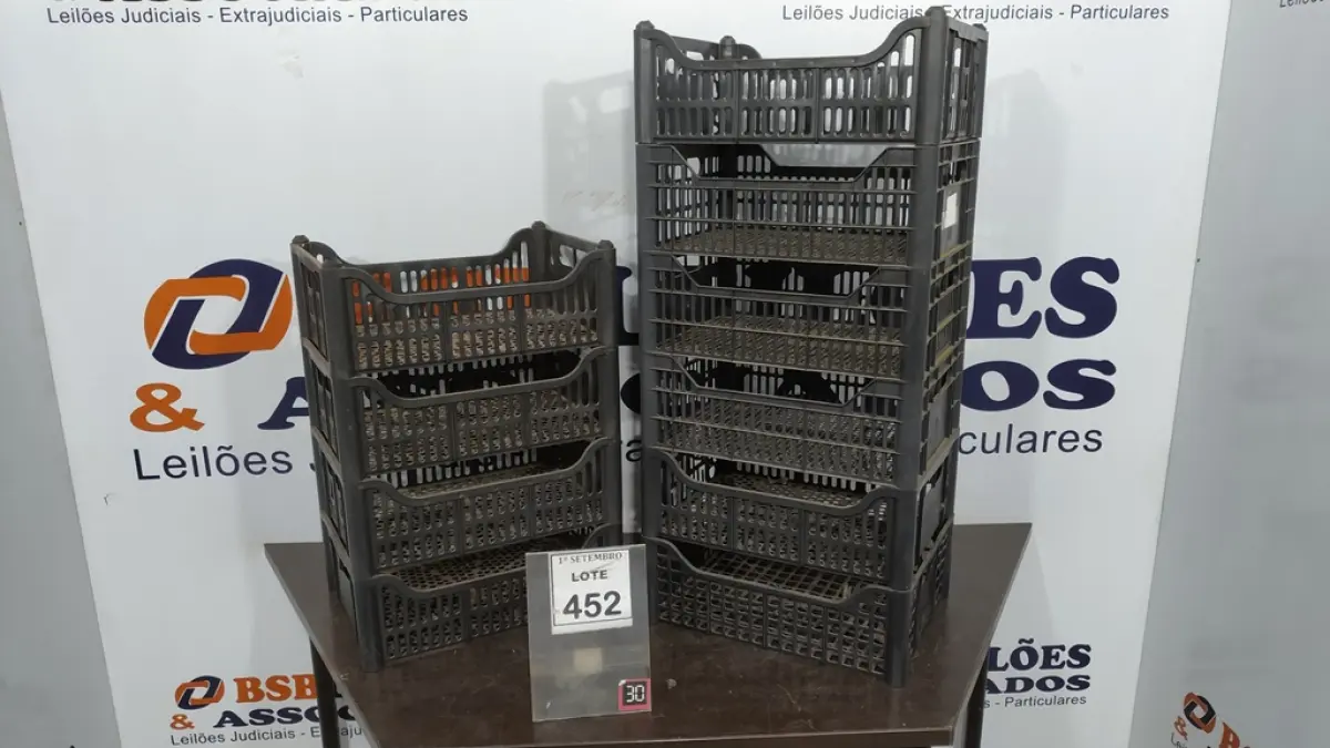 10 CESTAS ORGANIZADORA. (NO ESTADO) ATENÇÃO! FAZER A VISITAÇÃO ANTES DE ARREMATAR, NÃO SABEMOS SE FUNCIONA, LEILÃO NÃO TEM GARANTIA E NEM DEVOLUÇÃO, SUJEITO A POSSÍVEIS AVARIAS VISÍVEIS/OCULTAS E/OU AUSÊNCIA DE COMPONENTES.