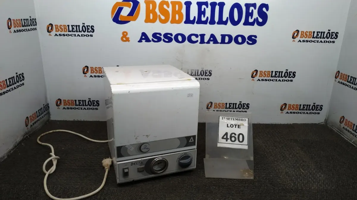 01 ESTUFA DE ESTERILIZAÇÃO E SECAGEM. (NO ESTADO) ATENÇÃO! FAZER A VISITAÇÃO ANTES DE ARREMATAR, NÃO SABEMOS SE FUNCIONA, LEILÃO NÃO TEM GARANTIA E NEM DEVOLUÇÃO, SUJEITO A POSSÍVEIS AVARIAS VISÍVEIS/OCULTAS E/OU AUSÊNCIA DE COMPONENTES.