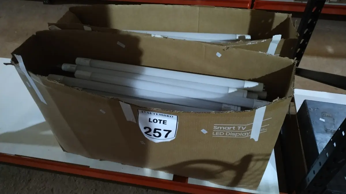 01 LOTE COM GRANDE QUANTIDADE DE LÂMPADAS LED. (NO ESTADO) ATENÇÃO! FAZER A VISITAÇÃO ANTES DE ARREMATAR, NÃO SABEMOS SE FUNCIONA, LEILÃO NÃO TEM GARANTIA E NEM DEVOLUÇÃO, SUJEITO A POSSÍVEIS AVARIAS VISÍVEIS/OCULTAS E/OU AUSÊNCIA DE COMPONENTES.