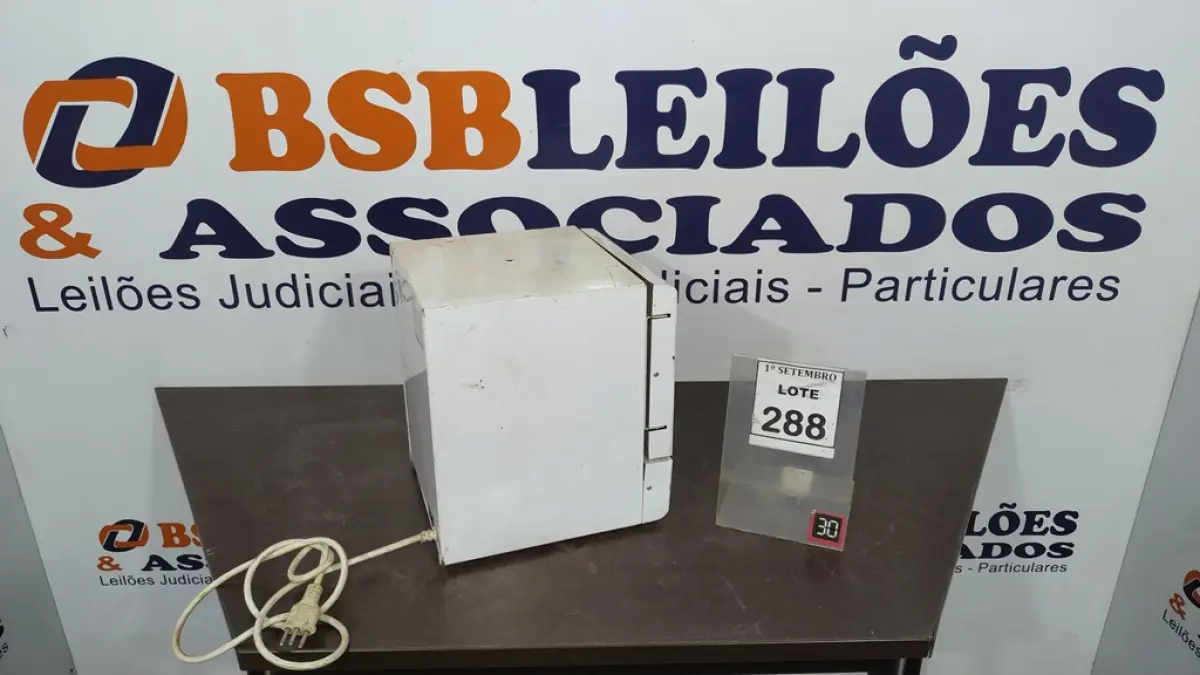 01 ESTUFA DE ESTERILIZAÇÃO E SECAGEM. (NO ESTADO) ATENÇÃO! FAZER A VISITAÇÃO ANTES DE ARREMATAR, NÃO SABEMOS SE FUNCIONA, LEILÃO NÃO TEM GARANTIA E NEM DEVOLUÇÃO, SUJEITO A POSSÍVEIS AVARIAS VISÍVEIS/OCULTAS E/OU AUSÊNCIA DE COMPONENTES.