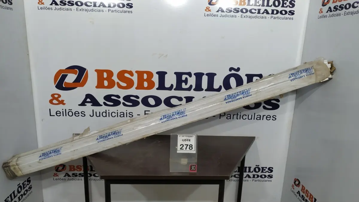 01 PORTA SANFONADA MARCA PLASFLEX. (NO ESTADO) ATENÇÃO! FAZER A VISITAÇÃO ANTES DE ARREMATAR, NÃO SABEMOS SE FUNCIONA, LEILÃO NÃO TEM GARANTIA E NEM DEVOLUÇÃO, SUJEITO A POSSÍVEIS AVARIAS VISÍVEIS/OCULTAS E/OU AUSÊNCIA DE COMPONENTES.