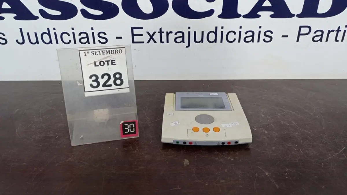 01 EQUIPAMENTO DE ELETROESTIMULAÇÃO. (NO ESTADO) ATENÇÃO! FAZER A VISITAÇÃO ANTES DE ARREMATAR, NÃO SABEMOS SE FUNCIONA, LEILÃO NÃO TEM GARANTIA E NEM DEVOLUÇÃO, SUJEITO A POSSÍVEIS AVARIAS VISÍVEIS/OCULTAS E/OU AUSÊNCIA DE COMPONENTES.
