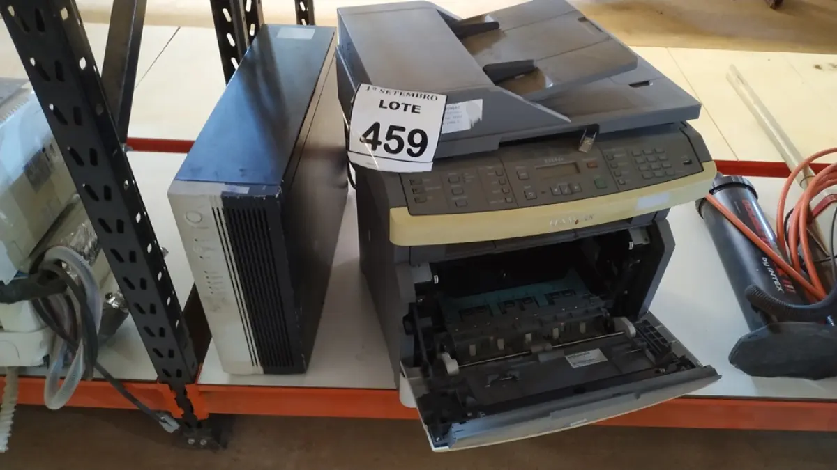 01 IMPRESSORA MODELO X364DN MARCA LEXMARK. (NO ESTADO) ATENÇÃO! FAZER A VISITAÇÃO ANTES DE ARREMATAR, NÃO SABEMOS SE FUNCIONA, LEILÃO NÃO TEM GARANTIA E NEM DEVOLUÇÃO, SUJEITO A POSSÍVEIS AVARIAS VISÍVEIS/OCULTAS E/OU AUSÊNCIA DE COMPONENTES.