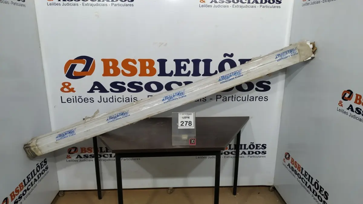 01 PORTA SANFONADA MARCA PLASFLEX. (NO ESTADO) ATENÇÃO! FAZER A VISITAÇÃO ANTES DE ARREMATAR, NÃO SABEMOS SE FUNCIONA, LEILÃO NÃO TEM GARANTIA E NEM DEVOLUÇÃO, SUJEITO A POSSÍVEIS AVARIAS VISÍVEIS/OCULTAS E/OU AUSÊNCIA DE COMPONENTES.
