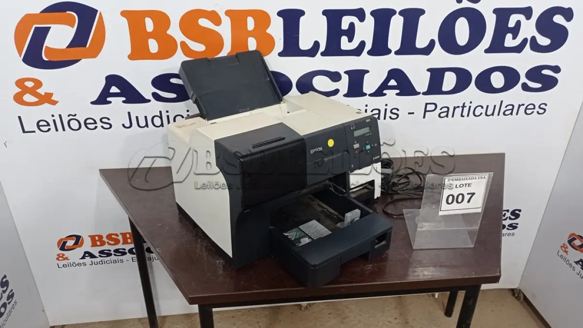 LOTE 007 - 01 IMPRESSORA EPSON B510DN. (NO ESTADO EM QUE SE ENCONTRA. SUJEITO A AVARIAS OCULTAS/VISÍVEIS.)