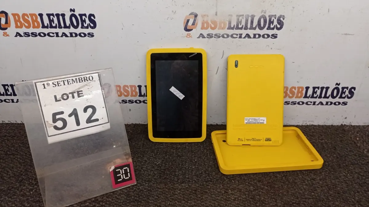 02 TABLET'S CCE. (NO ESTADO) ATENÇÃO! FAZER A VISITAÇÃO ANTES DE ARREMATAR, NÃO SABEMOS SE FUNCIONA, LEILÃO NÃO TEM GARANTIA E NEM DEVOLUÇÃO, SUJEITO A POSSÍVEIS AVARIAS VISÍVEIS/OCULTAS E/OU AUSÊNCIA DE COMPONENTES.