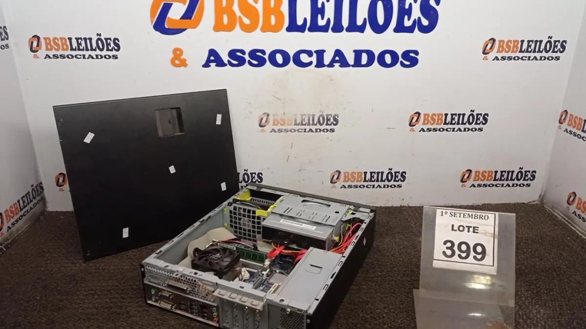 01 CPU MARCA POSITIVO COM 8GB MEMORIA COM SSD E HD. (NO ESTADO) ATENÇÃO! FAZER A VISITAÇÃO ANTES DE ARREMATAR, NÃO SABEMOS SE FUNCIONA, LEILÃO NÃO TEM GARANTIA E NEM DEVOLUÇÃO, SUJEITO A POSSÍVEIS AVARIAS VISÍVEIS/OCULTAS E/OU AUSÊNCIA DE COMPONENTES.