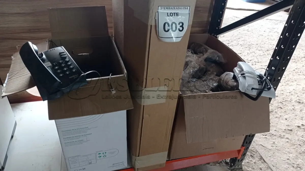 LOTE 003 - 01 CAIXA COM 16 TELEFONES. (NO ESTADO EM QUE SE ENCONTRA. SUJEITO A AVARIAS OCULTAS/VISÍVEIS.)