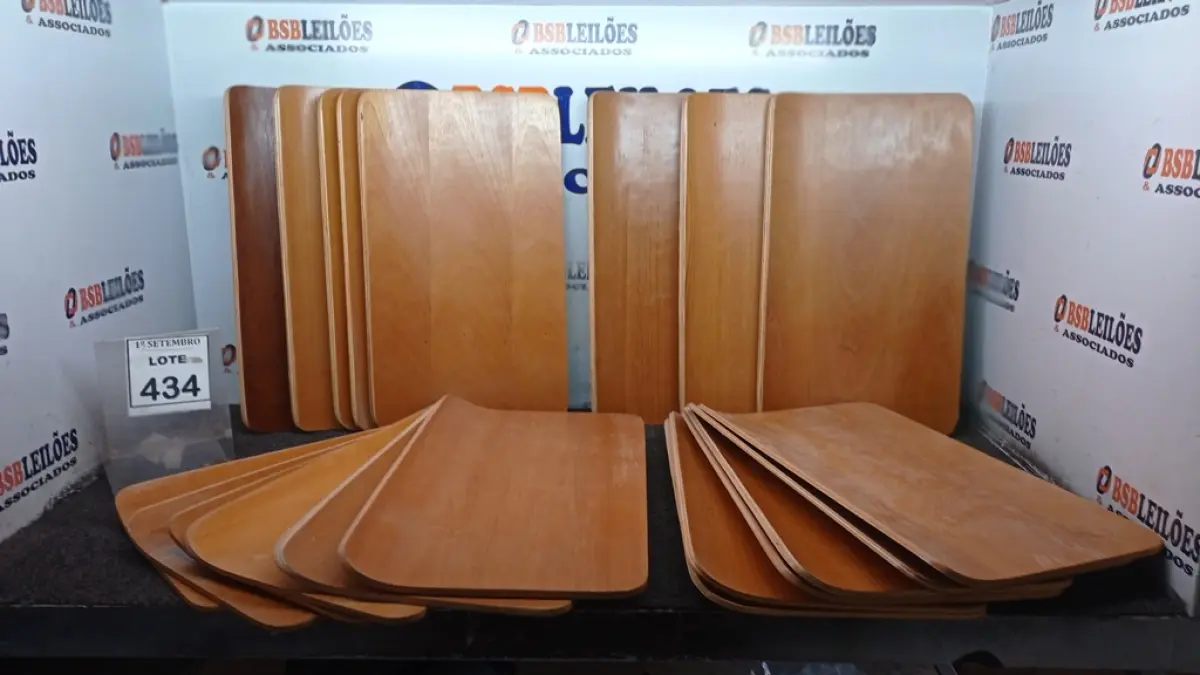 20 PLACAS DE MADEIRA. (NO ESTADO) ATENÇÃO! FAZER A VISITAÇÃO ANTES DE ARREMATAR, NÃO SABEMOS SE FUNCIONA, LEILÃO NÃO TEM GARANTIA E NEM DEVOLUÇÃO, SUJEITO A POSSÍVEIS AVARIAS VISÍVEIS/OCULTAS E/OU AUSÊNCIA DE COMPONENTES.