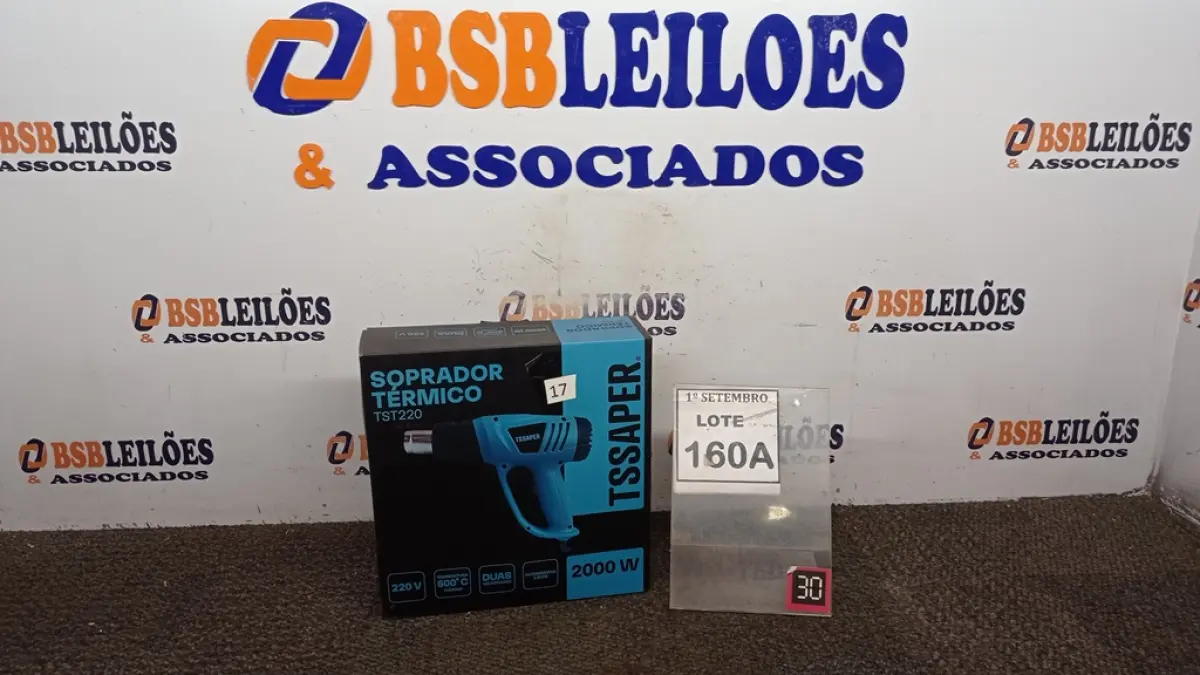 01 SOPRADOR TÉRMICO 200W DUAS VELOCIDADES. (NO ESTADO) ATENÇÃO! FAZER A VISITAÇÃO ANTES DE ARREMATAR, NÃO SABEMOS SE FUNCIONA, LEILÃO NÃO TEM GARANTIA E NEM DEVOLUÇÃO, SUJEITO A POSSÍVEIS AVARIAS VISÍVEIS/OCULTAS E/OU AUSÊNCIA DE COMPONENTES.