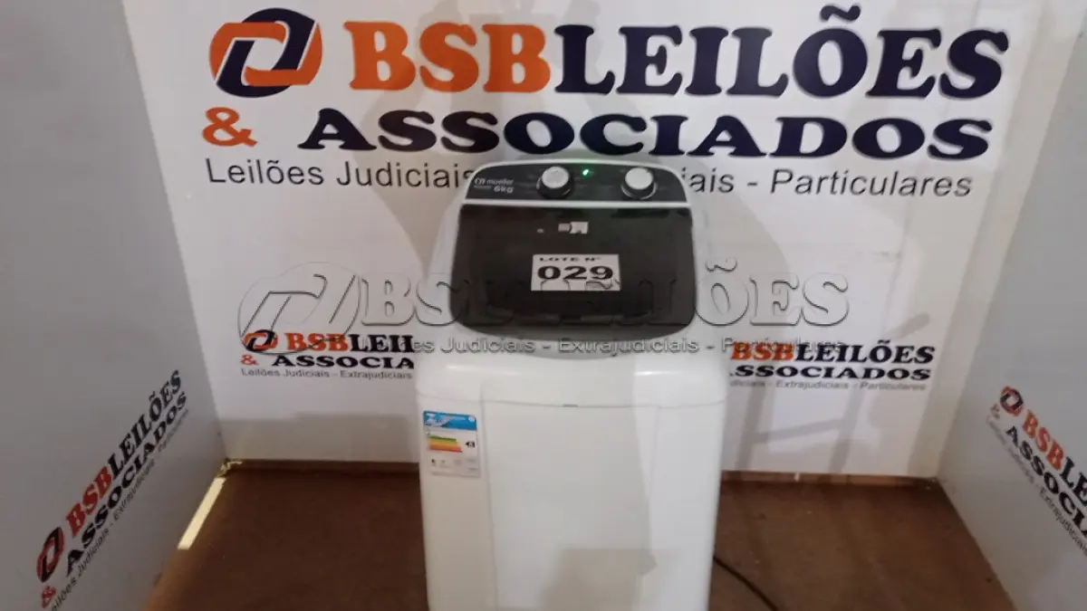 LOTE 029 - 01 LAVADORA DE ROUPAS MUELLER POPMATIC AUTOMÁTICA 6KG - 110VOLTS (NO ESTADO, NÃO SABEMOS SE FUNCIONA. LEILÃO NÃO TEM GARANTIA E NEM DEVOLUÇÃO, SUJEITO A POSSÍVEIS AVARIAS VISÍVEIS/OCULTAS E/OU AUSÊNCIA DE COMPONENTES)