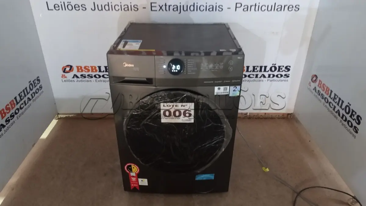 LOTE 006 - 01 LAVA E SECA MIDEA 11KG MOTOR INVERTER, MF200D110WB 220VOLTS (NO ESTADO, NÃO SABEMOS SE FUNCIONA. LEILÃO NÃO TEM GARANTIA E NEM DEVOLUÇÃO, SUJEITO A POSSÍVEIS AVARIAS VISÍVEIS/OCULTAS E/OU AUSÊNCIA DE COMPONENTES)