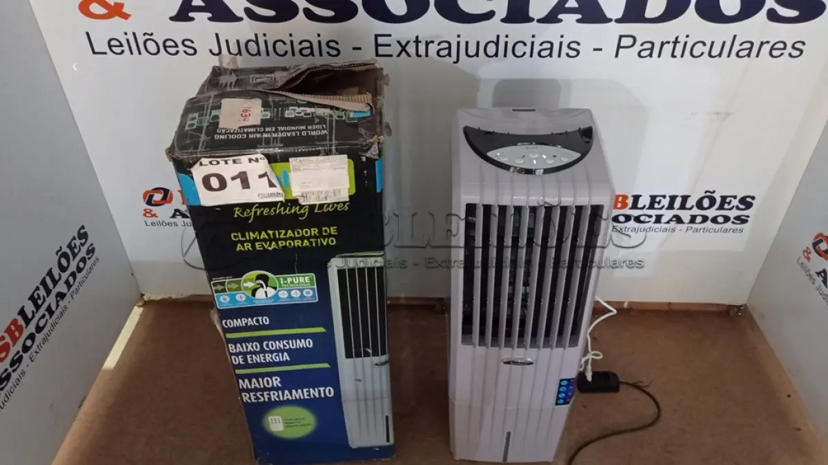 LOTE 011 - 01 - CLIMATIZADOR DE AR SYMPHONY DIET 22I 22L 105W 127V (NO ESTADO, NÃO SABEMOS SE FUNCIONA. LEILÃO NÃO TEM GARANTIA E NEM DEVOLUÇÃO, SUJEITO A POSSÍVEIS AVARIAS VISÍVEIS/OCULTAS E/OU AUSÊNCIA DE COMPONENTES)