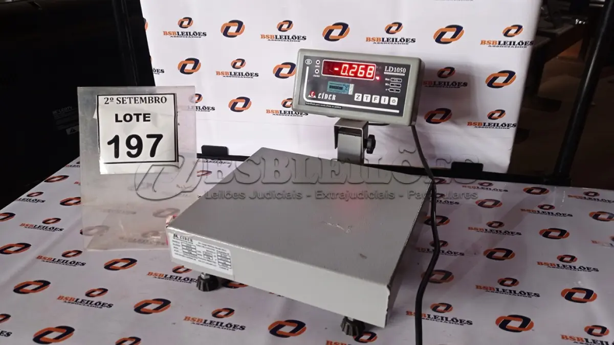 LOTE 197 - 01 BALANÇA DIGITAL MAX. 6KG MARCA LÍDER. (NO ESTADO) ATENÇÃO! FAZER A VISITAÇÃO ANTES DE ARREMATAR, NÃO SABEMOS SE FUNCIONA, LEILÃO NÃO TEM GARANTIA E NEM DEVOLUÇÃO, SUJEITO A POSSÍVEIS AVARIAS VISÍVEIS/OCULTAS E/OU AUSÊNCIA DE COMPONENTES.