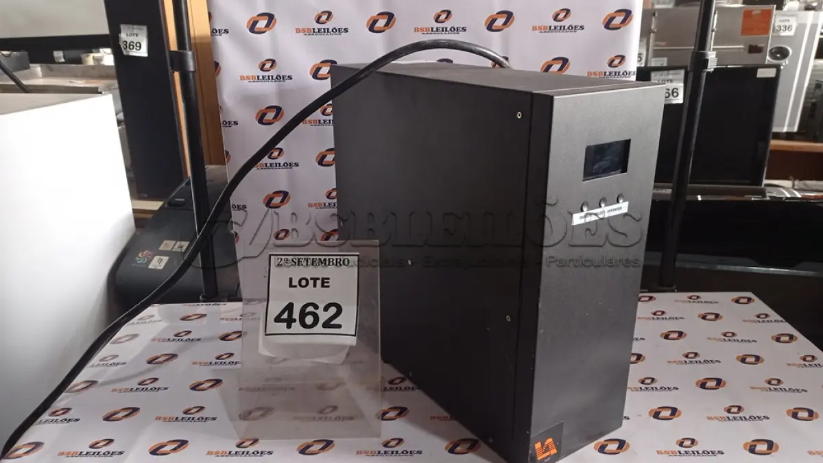 LOTE 462 - 01 NOBREAK MARCA LACERDA. (NO ESTADO) ATENÇÃO! FAZER A VISITAÇÃO ANTES DE ARREMATAR, NÃO SABEMOS SE FUNCIONA, LEILÃO NÃO TEM GARANTIA E NEM DEVOLUÇÃO, SUJEITO A POSSÍVEIS AVARIAS VISÍVEIS/OCULTAS E/OU AUSÊNCIA DE COMPONENTES.