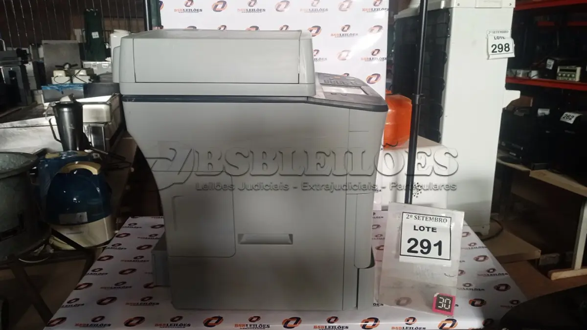 LOTE 291 - 01 IMPRESSORA MARCA SAMSUNG MARCA SCX-5835NX. (NO ESTADO) ATENÇÃO! FAZER A VISITAÇÃO ANTES DE ARREMATAR, NÃO SABEMOS SE FUNCIONA, LEILÃO NÃO TEM GARANTIA E NEM DEVOLUÇÃO, SUJEITO A POSSÍVEIS AVARIAS VISÍVEIS/OCULTAS E/OU AUSÊNCIA DE COMPONENTES.