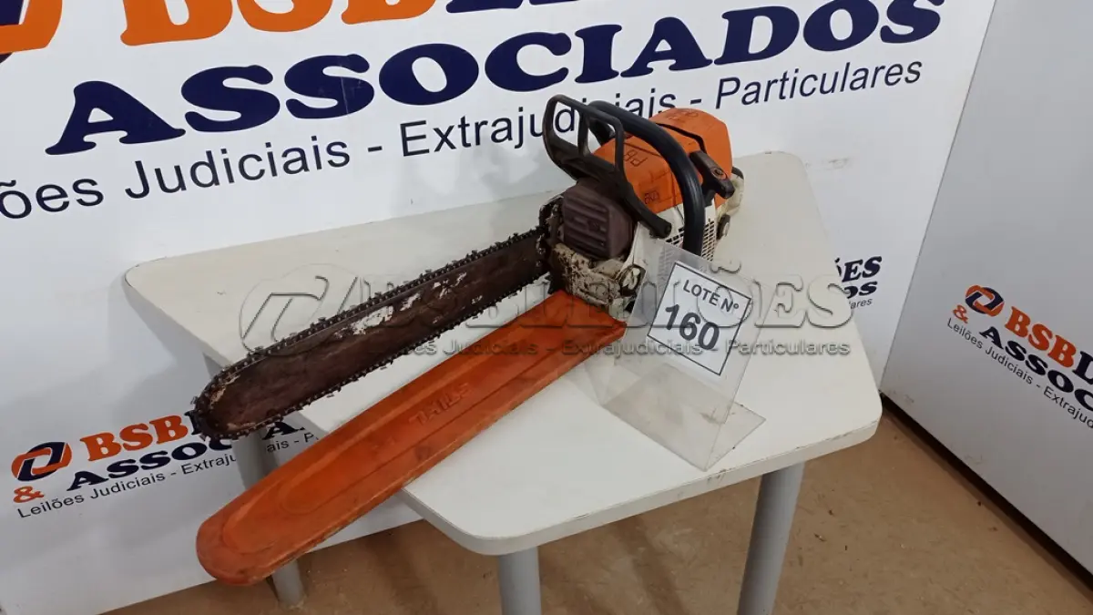 LOTE 160 - 01 MOTOSERRA STHIL MS 361 – 02 TEMPOS. (NO ESTADO, NÃO SABEMOS SE FUNCIONA. LEILÃO NÃO TEM GARANTIA E NEM DEVOLUÇÃO, SUJEITO A POSSÍVEIS AVARIAS VISÍVEIS/OCULTAS E/OU AUSÊNCIA DE COMPONENTES)