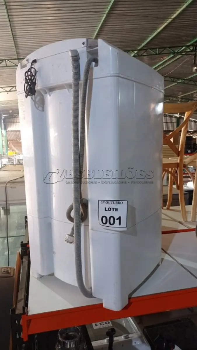 LOTE 001 - 01 TANQUINHO DE LAVAR 12KG 220V MARCA NEWMAQ. (NO ESTADO) ATENÇÃO! FAZER A VISITAÇÃO ANTES DE ARREMATAR, NÃO SABEMOS SE FUNCIONA, LEILÃO NÃO TEM GARANTIA E NEM DEVOLUÇÃO, SUJEITO A POSSÍVEIS AVARIAS VISÍVEIS/OCULTAS E/OU AUSÊNCIA DE COMPONENTES.