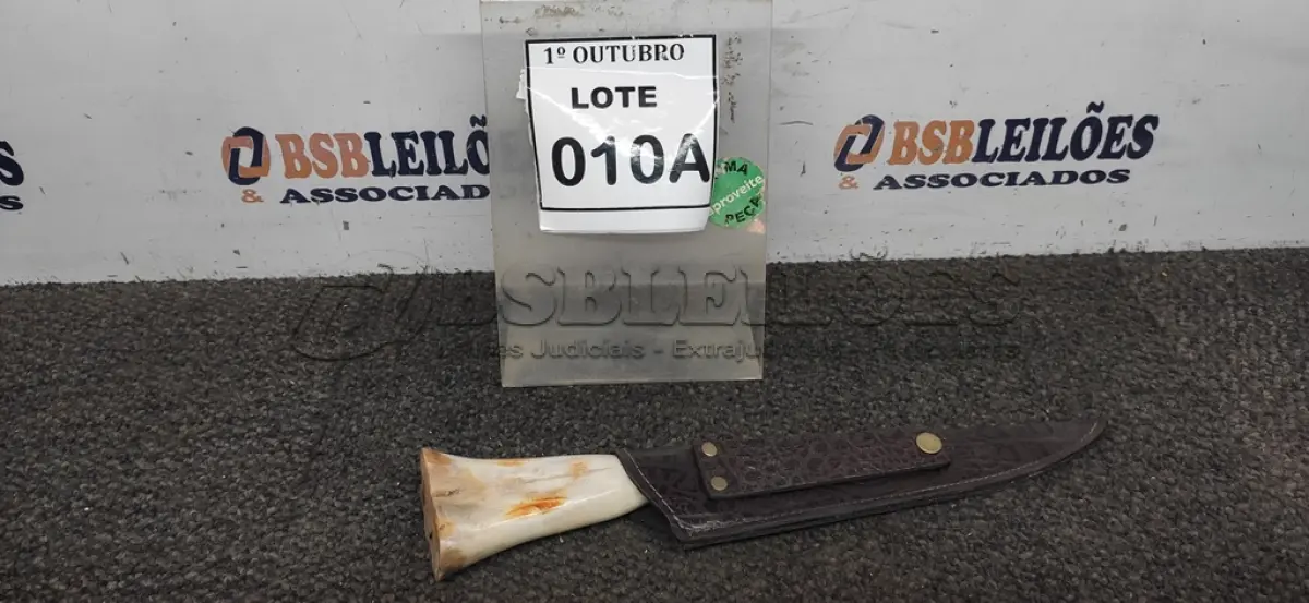 LOTE 010 - 01 FACA ARTESANAL CABO OSSO 39CM DE TAMANHO TOTAL AÇO CARBONO. (NO ESTADO) ATENÇÃO! FAZER A VISITAÇÃO ANTES DE ARREMATAR, NÃO SABEMOS SE FUNCIONA, LEILÃO NÃO TEM GARANTIA E NEM DEVOLUÇÃO, SUJEITO A POSSÍVEIS AVARIAS VISÍVEIS/OCULTAS E/OU AUSÊNCIA DE COMPONENTES.
