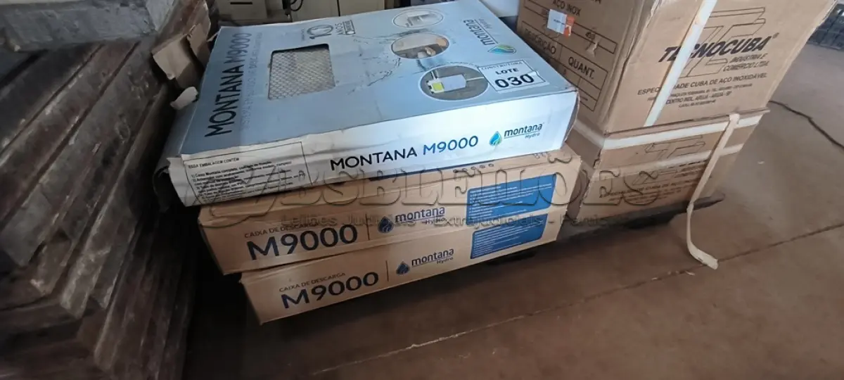 LOTE 030 - 03 CAIXAS PARA DESCARGA DE EMBUTIR. (NO ESTADO) ATENÇÃO! FAZER A VISITAÇÃO ANTES DE ARREMATAR, NÃO SABEMOS SE FUNCIONA, LEILÃO NÃO TEM GARANTIA E NEM DEVOLUÇÃO, SUJEITO A POSSÍVEIS AVARIAS VISÍVEIS/OCULTAS E/OU AUSÊNCIA DE COMPONENTES.