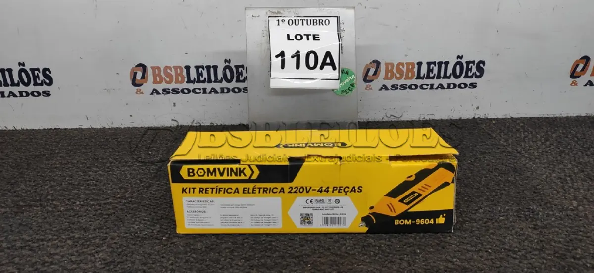 LOTE 110 - 01 KIT RETIFICA ELÉTRICA 220V 44 PEÇAS (PRODUTO NOVO). (NO ESTADO) ATENÇÃO! FAZER A VISITAÇÃO ANTES DE ARREMATAR, NÃO SABEMOS SE FUNCIONA, LEILÃO NÃO TEM GARANTIA E NEM DEVOLUÇÃO, SUJEITO A POSSÍVEIS AVARIAS VISÍVEIS/OCULTAS E/OU AUSÊNCIA DE COMPONENTES.