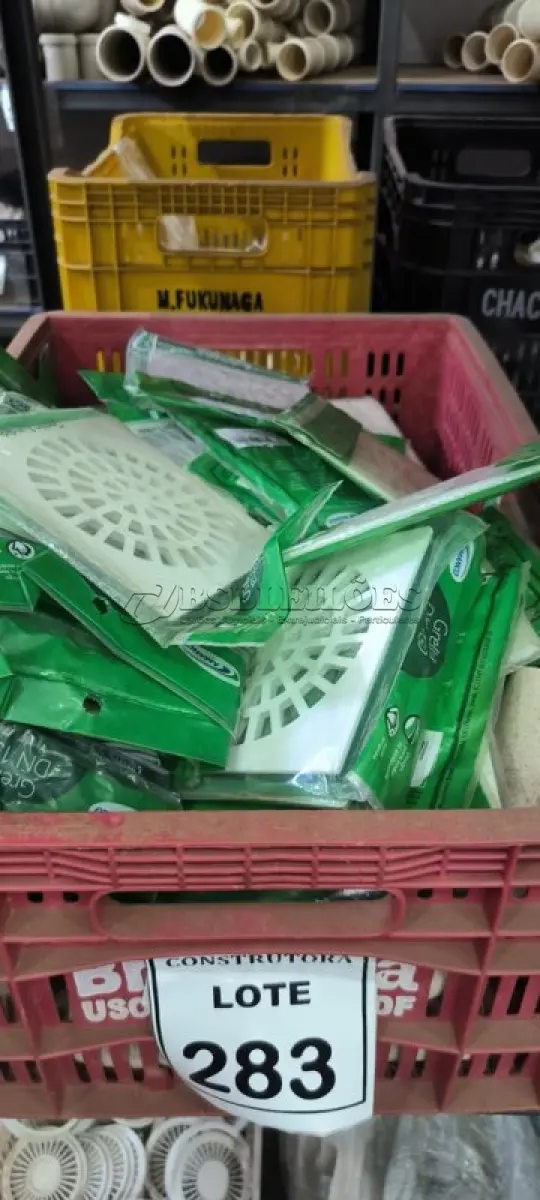 LOTE 283 - 01 LOTE COM GRELHAS DN 150. (CAIXA ORGANIZADORA NAO INCLUSA) (NO ESTADO) ATENÇÃO! FAZER A VISITAÇÃO ANTES DE ARREMATAR, NÃO SABEMOS SE FUNCIONA, LEILÃO NÃO TEM GARANTIA E NEM DEVOLUÇÃO, SUJEITO A POSSÍVEIS AVARIAS VISÍVEIS/OCULTAS E/OU AUSÊNCIA DE COMPONENTES.
