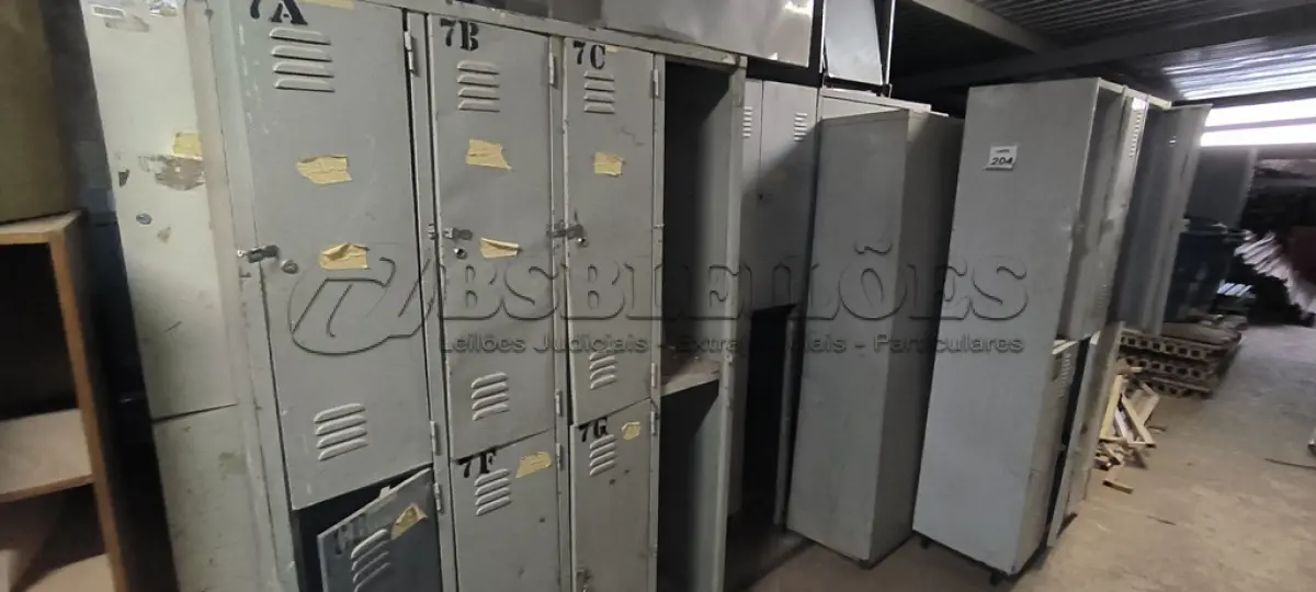 LOTE 204 - 01 LOTE COM ARQUIVOS DE AÇO E ARMÁRIOS ROUPEIROS. (NO ESTADO) ATENÇÃO! FAZER A VISITAÇÃO ANTES DE ARREMATAR, NÃO SABEMOS SE FUNCIONA, LEILÃO NÃO TEM GARANTIA E NEM DEVOLUÇÃO, SUJEITO A POSSÍVEIS AVARIAS VISÍVEIS/OCULTAS E/OU AUSÊNCIA DE COMPONENTES.
